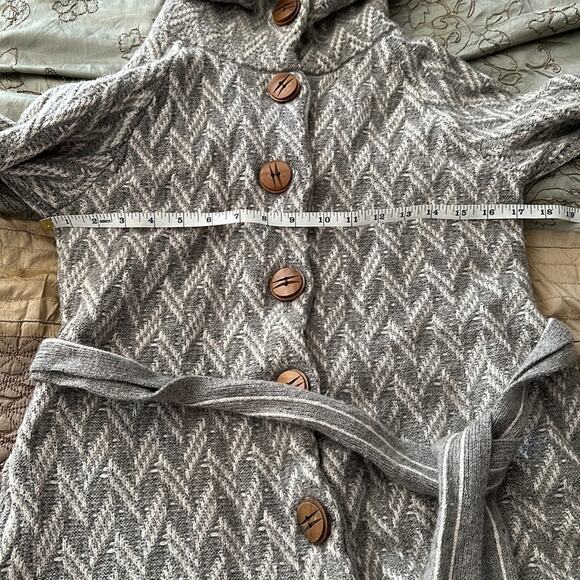 Moth | Gray and White Knit Duster with Belt Size S - Picture 7 of 11
